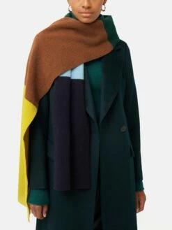 Felted Lambswool Scarf | Yellow 8 Felted Lambswool Scarf | Yellow -Jigsaw Shop J47341 YE000 7