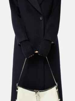 Ribbed Wool Mittens | Navy -Jigsaw Shop J47347 BL010 7