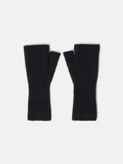 Ribbed Wool Mittens | Navy -Jigsaw Shop J47347 BL010 STILL 4