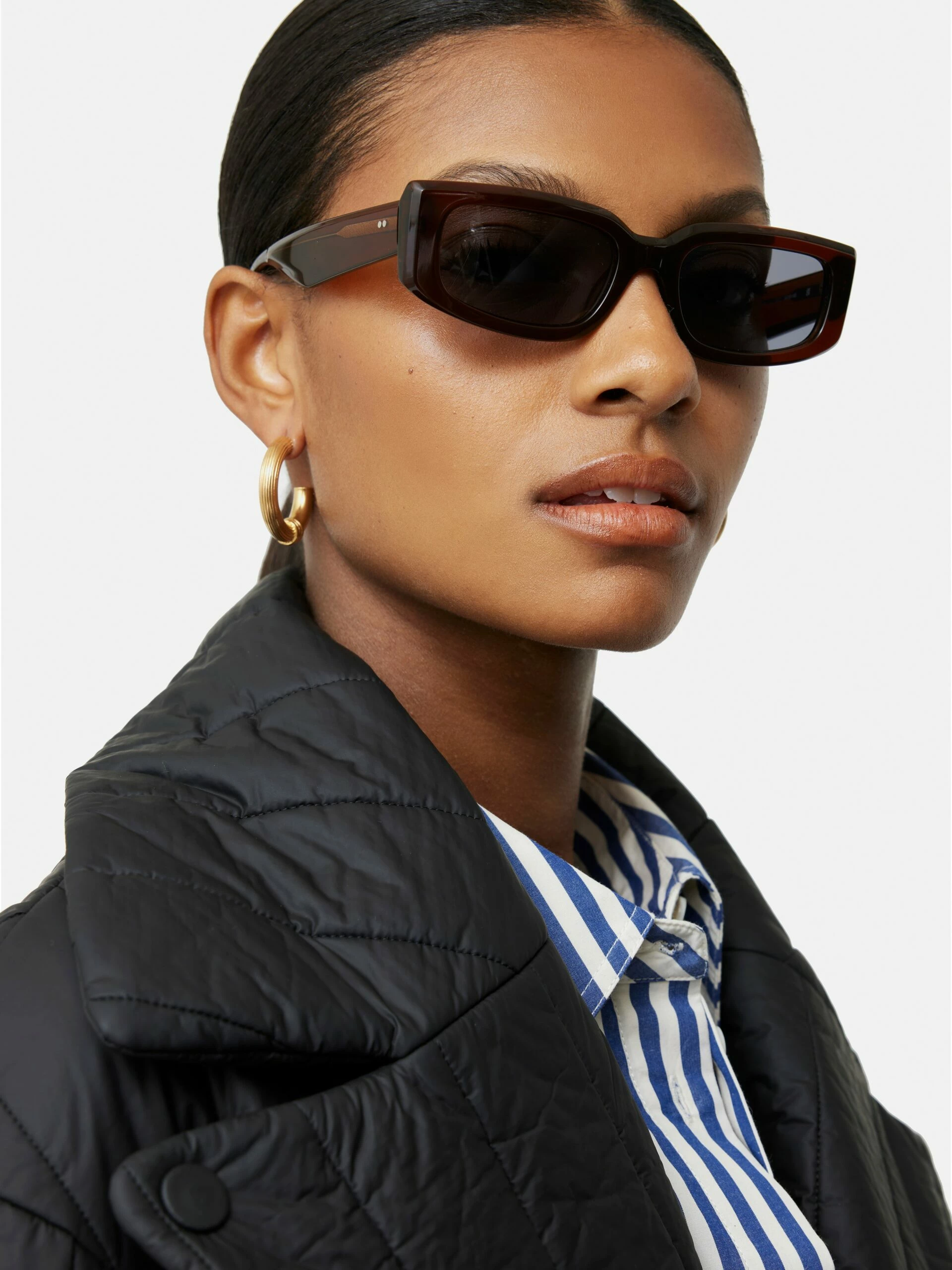 Textured Heritage Hoops | Gold 2 Textured Heritage Hoops | Gold - Image 2