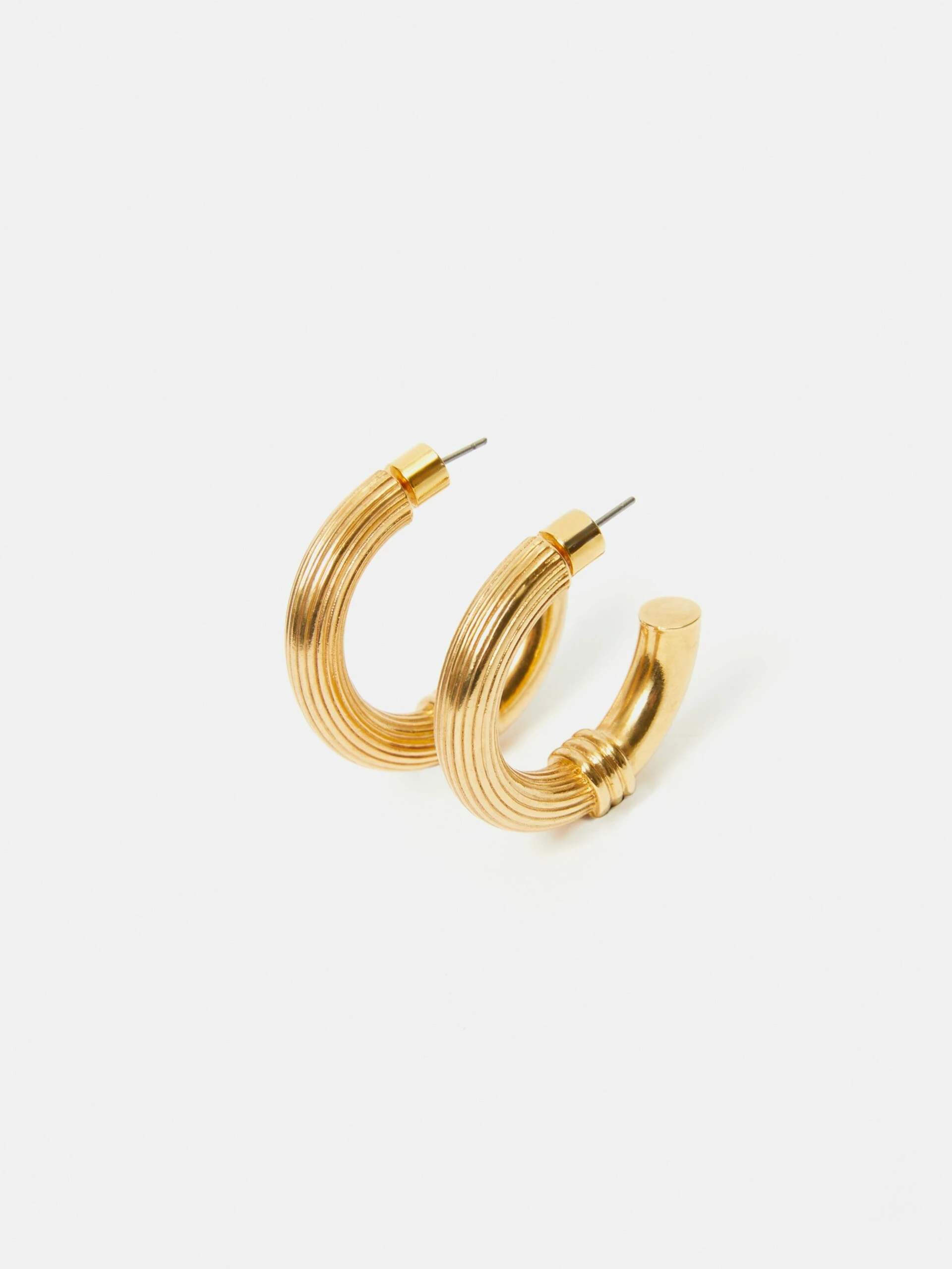 Textured Heritage Hoops | Gold 1 Textured Heritage Hoops | Gold