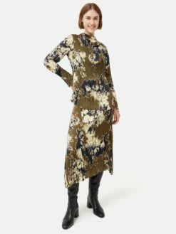 Glitched Ikat Crinkled Top | Green 10 Glitched Ikat Crinkled Top | Green -Jigsaw Shop J47415 GN000 0