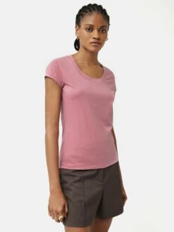 Supima Cotton Scoop Neck Tee | Pink -Jigsaw Shop J47436 PI000 3