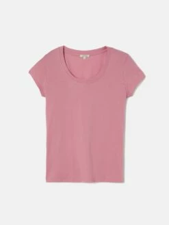 Supima Cotton Scoop Neck Tee | Pink -Jigsaw Shop J47436 PI000 STILL 10