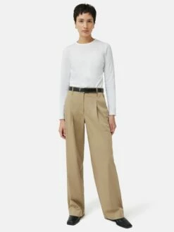 Supima Cotton Long Sleeve Tee | White 13 Supima Cotton Long Sleeve Tee | White -Jigsaw Shop J47438 WH000 6