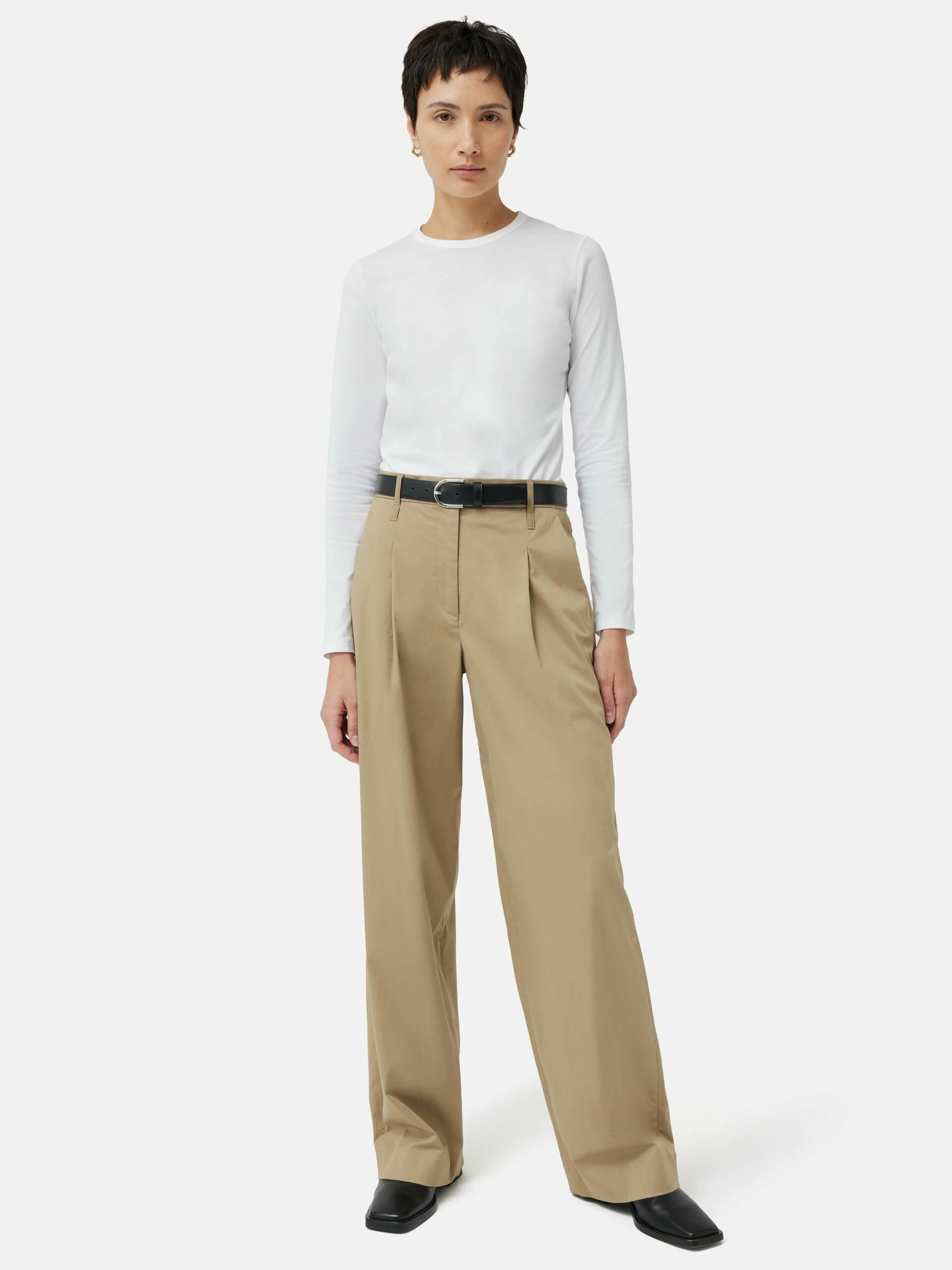 Supima Cotton Long Sleeve Tee | White 4 Supima Cotton Long Sleeve Tee | White - Image 4