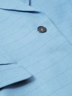 Knox Italian Linen Checked Blazer | Blue -Jigsaw Shop J47439 BL000 STILL 14