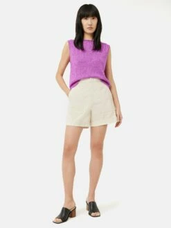 Patch Pocket Shorts | Ecru -Jigsaw Shop J47460 CR017 2