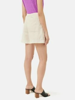 Patch Pocket Shorts | Ecru -Jigsaw Shop J47460 CR017 5