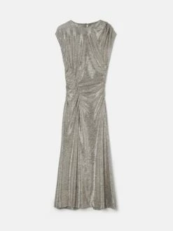 Sparkle Jersey Dress | Gold -Jigsaw Shop J47468 YE004 STILL 10