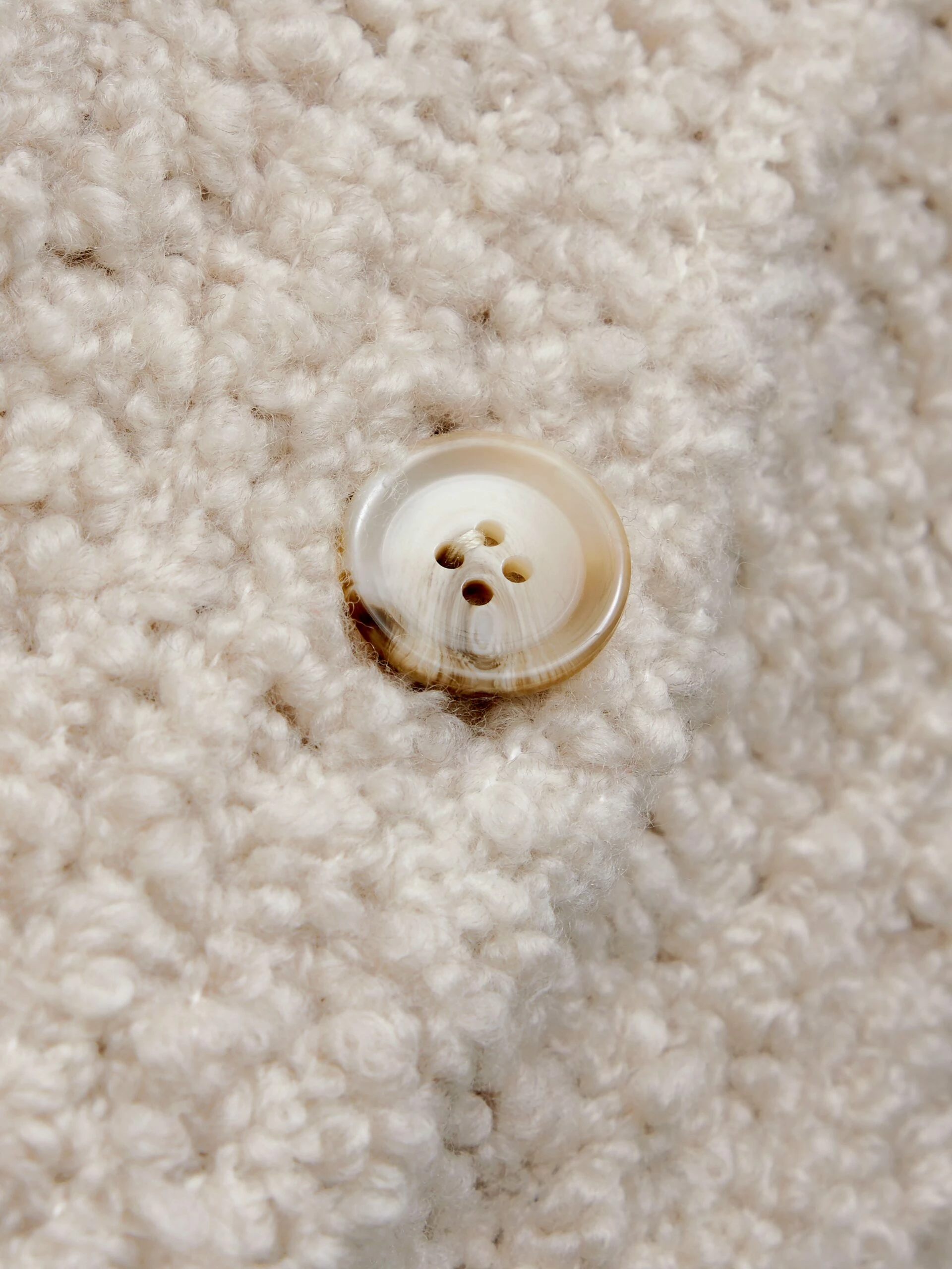 Boucle V Neck Cardigan | Cream 6 Boucle V Neck Cardigan | Cream - Image 6