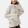 Cape Button Jumper | Ivory