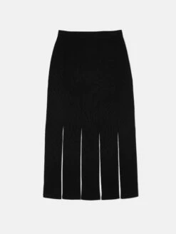 Knitted Split Hem Skirt | Black 13 Knitted Split Hem Skirt | Black -Jigsaw Shop J47523 BK000 STILL