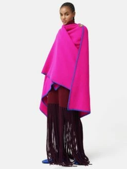 ROKSANDA Knit Blanket Scarf | Pink -Jigsaw Shop J47534 PI000 2