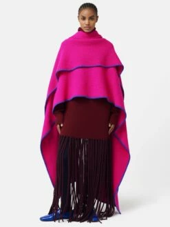 ROKSANDA Knit Blanket Scarf | Pink -Jigsaw Shop J47534 PI000 5