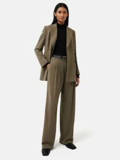 Fluid Twill Nik Trouser | Taupe -Jigsaw Shop J47563 CR013 9