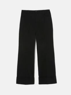 Turn Up Cotton Drill Trouser | Black 14 Turn Up Cotton Drill Trouser | Black -Jigsaw Shop J47567 BK000 STILL 10