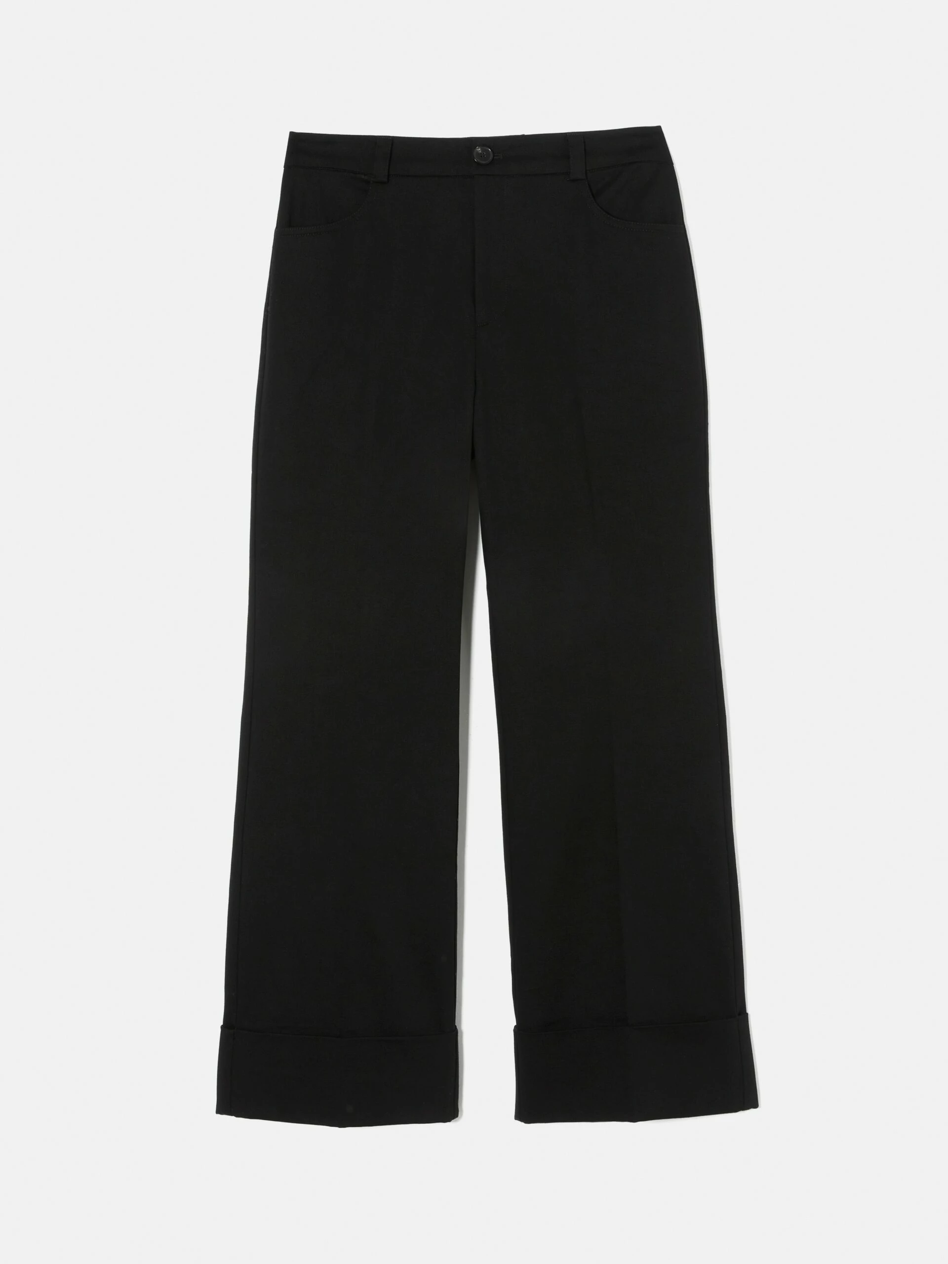 Turn Up Cotton Drill Trouser | Black 7 Turn Up Cotton Drill Trouser | Black - Image 7