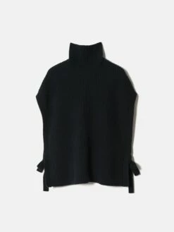 Merino Rib Side Tie Tabard | Navy -Jigsaw Shop J47571 BL010 STILL 10