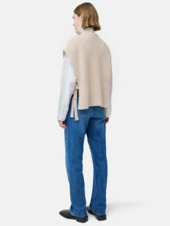 Merino Rib Side Tie Tabard | Cream 12 Merino Rib Side Tie Tabard | Cream -Jigsaw Shop J47571 CR000 5