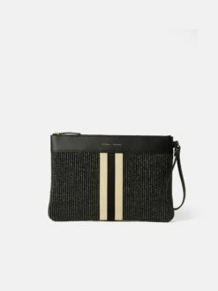 Athena Woven Pouch | Black