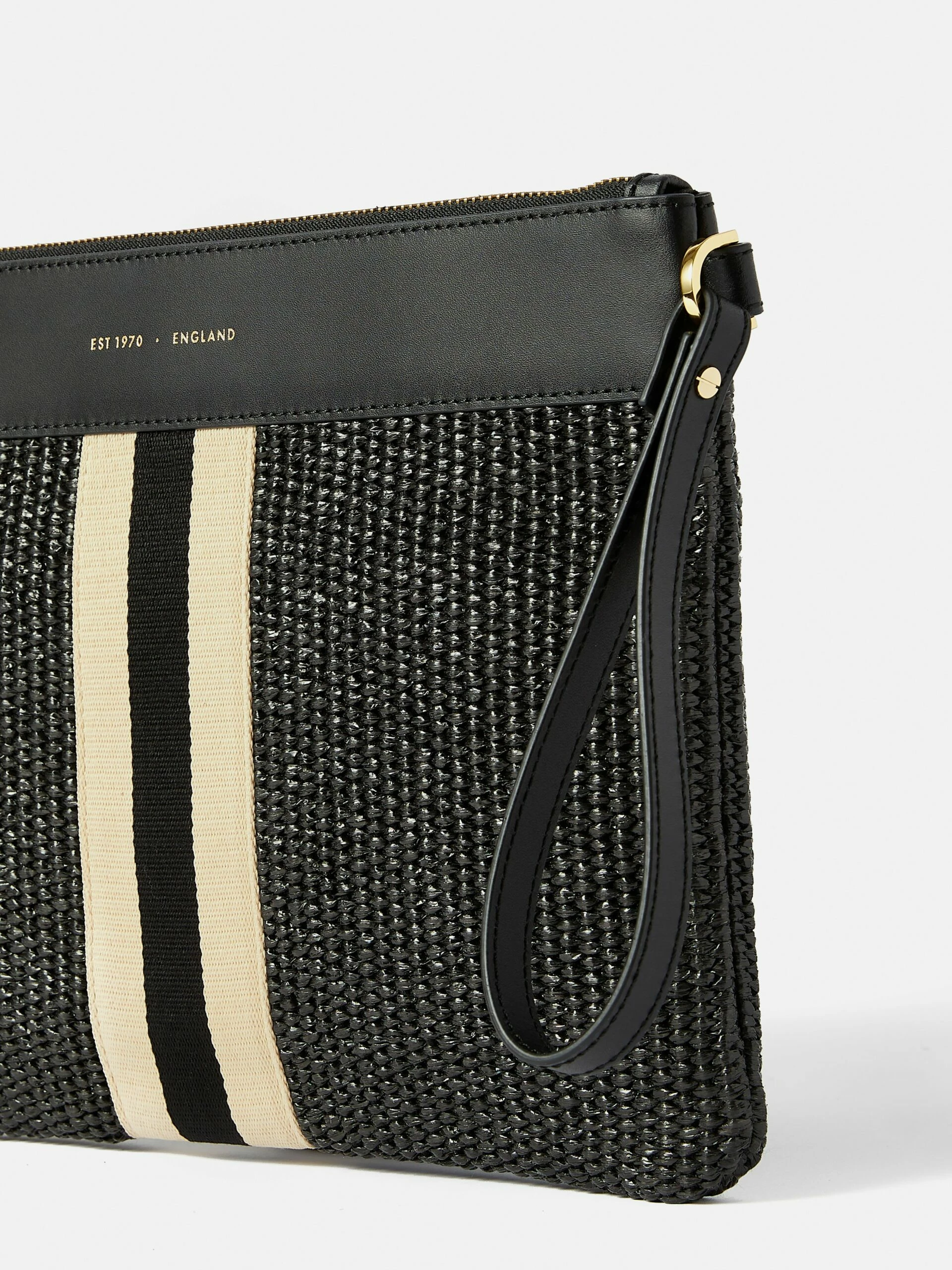 Athena Woven Pouch | Black 2 Athena Woven Pouch | Black - Image 2