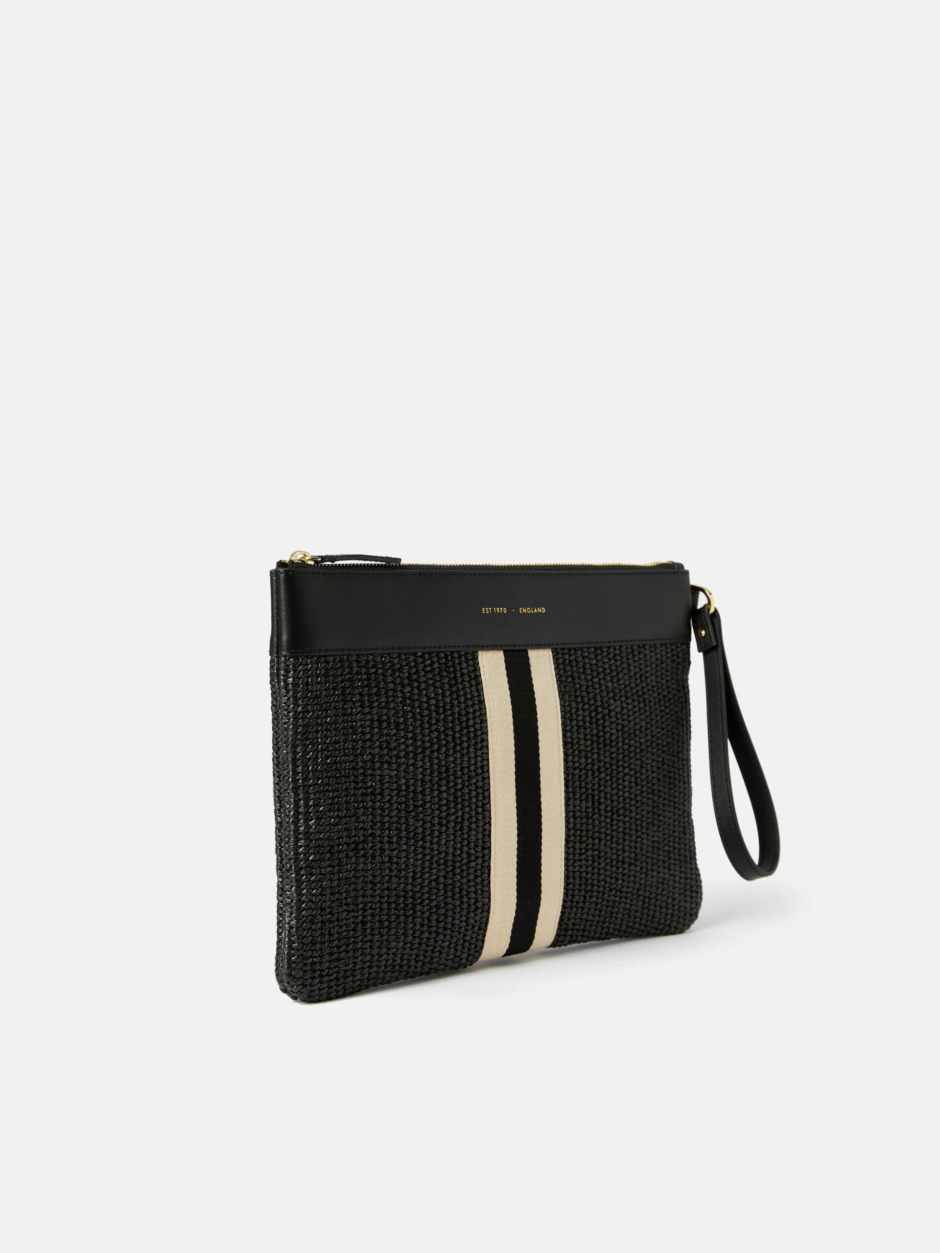Athena Woven Pouch | Black 3 Athena Woven Pouch | Black - Image 3