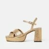 Hanna Platform Sandal | Gold