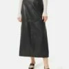 Leather Maxi Skirt | Black