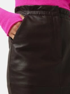 Leather Pencil Skirt | Oxblood -Jigsaw Shop J47606 RE034 7