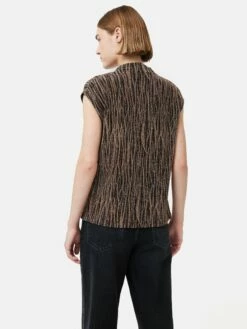 Sparkle Jersey Cowl Top | Gold -Jigsaw Shop J47618 YE004 5