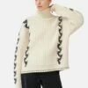 Chevron Ski Jumper | Cream