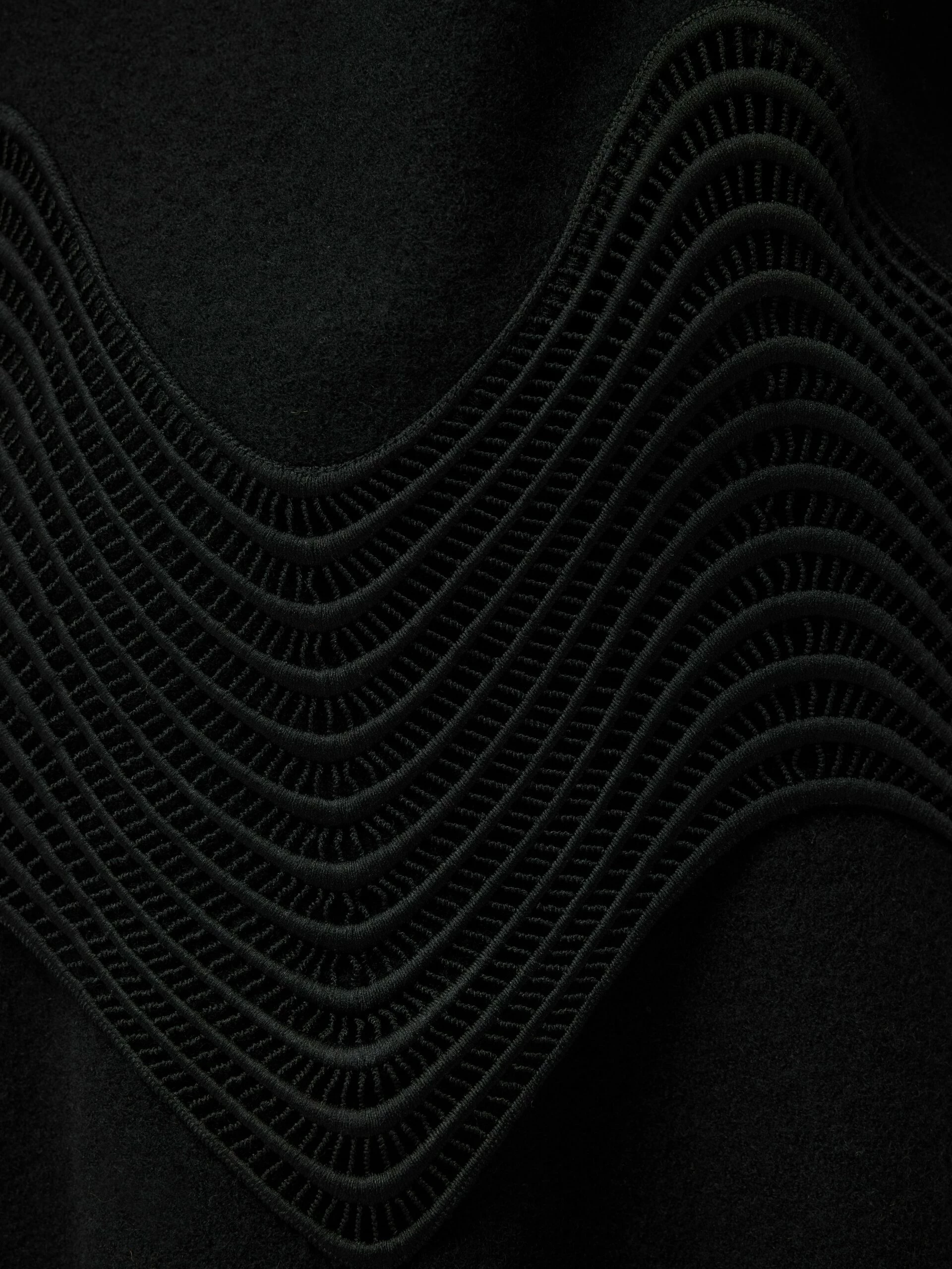 Lace Hem Jumper | Black 6 Lace Hem Jumper | Black - Image 6