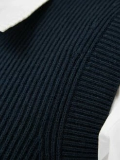 Cotton Blend V Neck Tank | Navy -Jigsaw Shop J47656 BL010 10