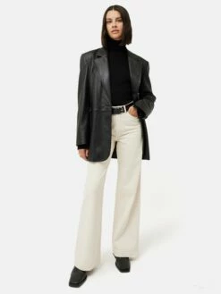 Slash Back Polo Neck Jumper | Black -Jigsaw Shop J47658 BK000 9