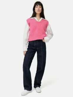 Alpaca Blend U Neck Tank | Pink -Jigsaw Shop J47661 PI000 9