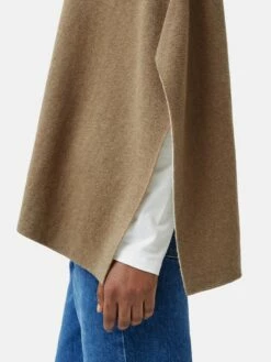 Reversible Cotton Blend Poncho | Camel 12 Reversible Cotton Blend Poncho | Camel -Jigsaw Shop J47677 CR021 1