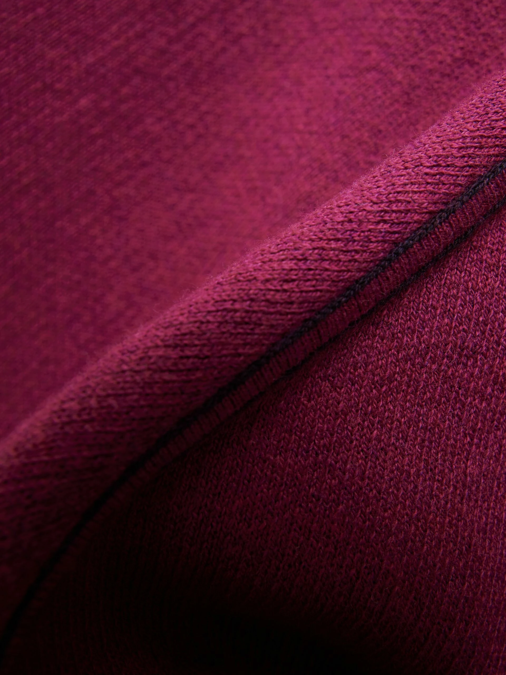 Reversible Cotton Blend Poncho | Burgundy 9 Reversible Cotton Blend Poncho | Burgundy - Image 9