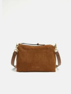 Ava Suede Cross Body | Tan
