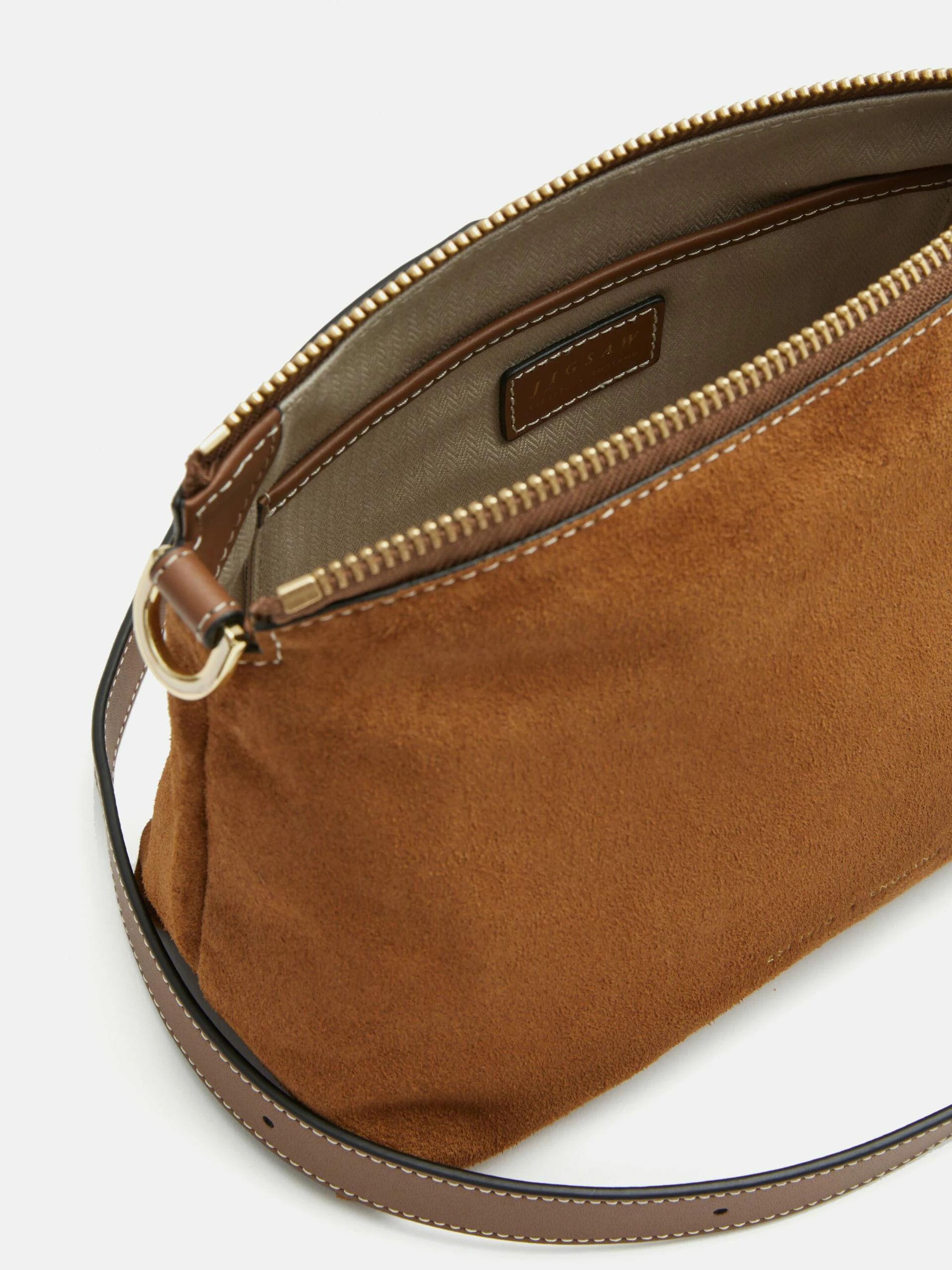 Ava Suede Cross Body | Tan 2 Ava Suede Cross Body | Tan - Image 2