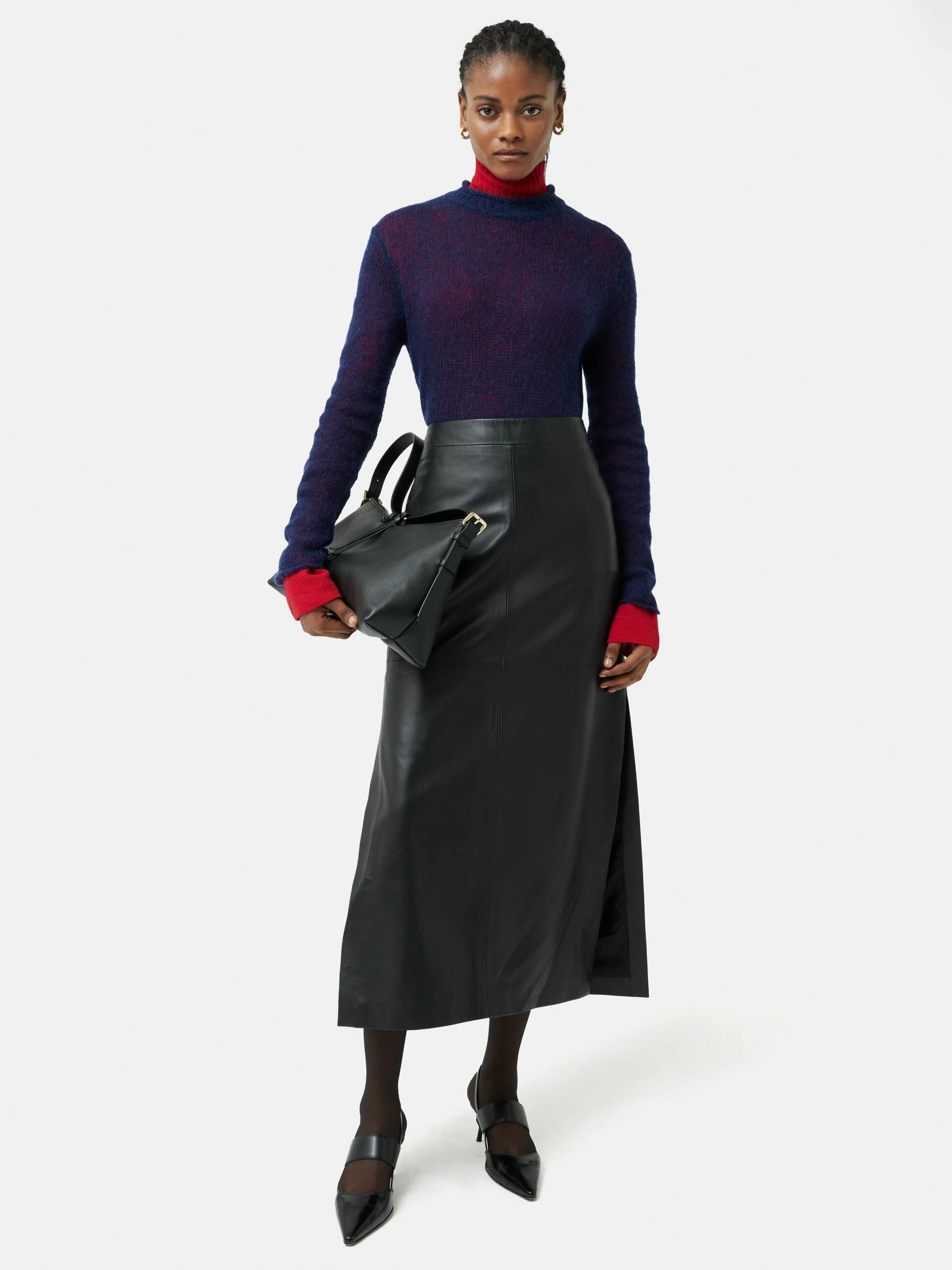 Trafalgar Leather Shoulder Bag | Black 2 Trafalgar Leather Shoulder Bag | Black - Image 2