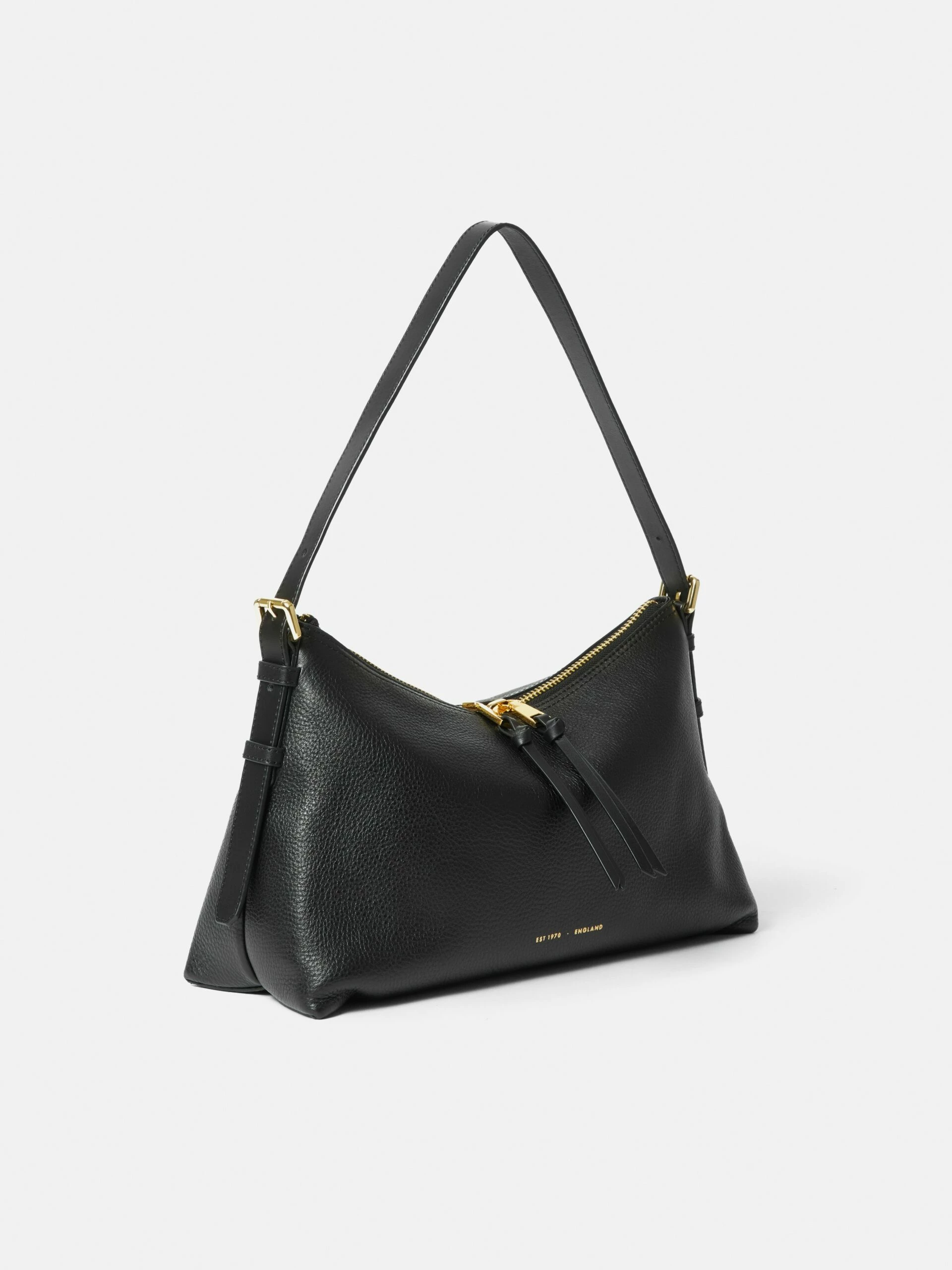 Trafalgar Leather Shoulder Bag | Black 3 Trafalgar Leather Shoulder Bag | Black - Image 3
