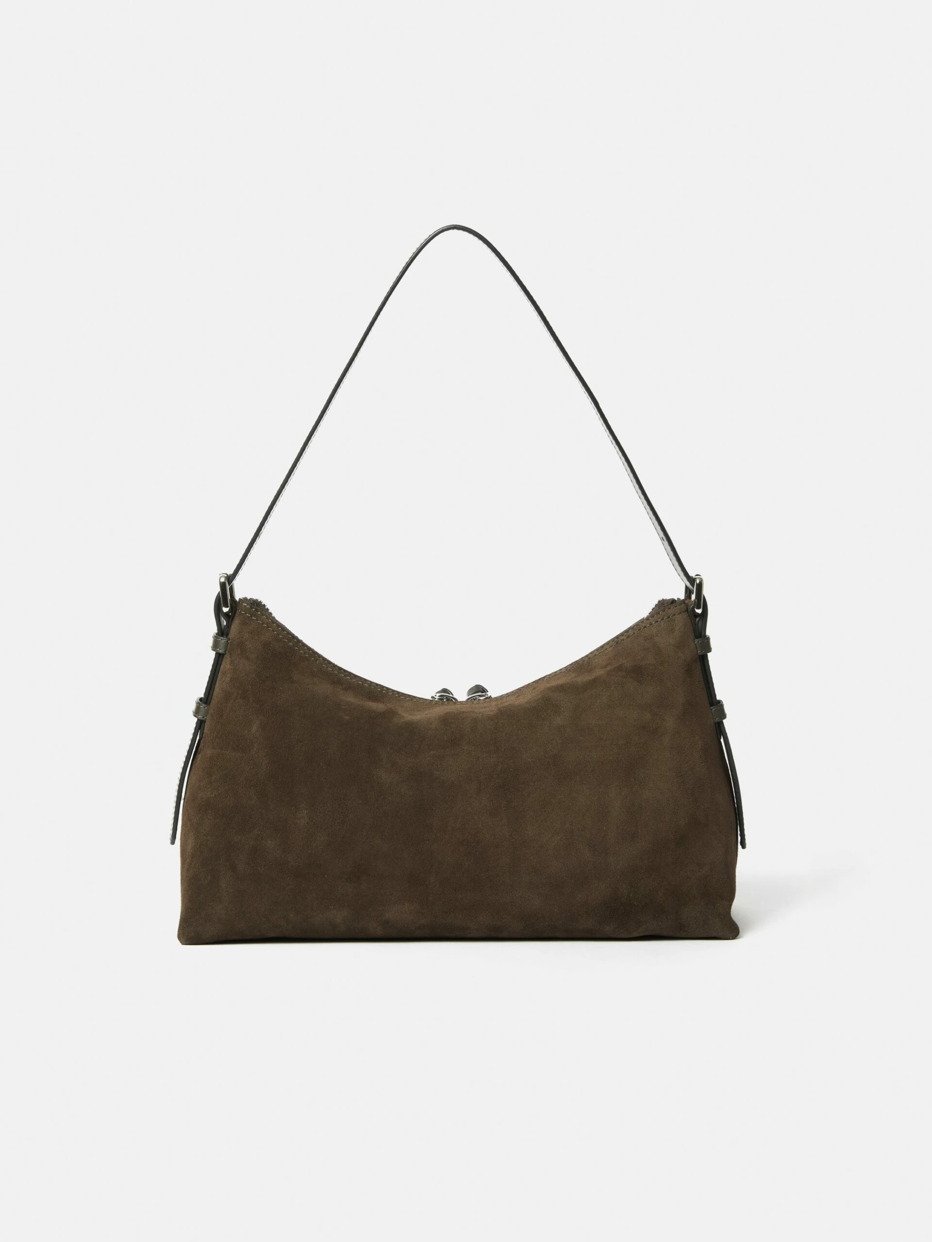 Trafalgar Suede Shoulder Bag | Khaki 5 Trafalgar Suede Shoulder Bag | Khaki - Image 5