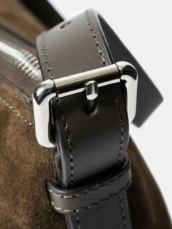 Trafalgar Suede Shoulder Bag | Khaki 15 Trafalgar Suede Shoulder Bag | Khaki -Jigsaw Shop J47687 GN020 STILL 9