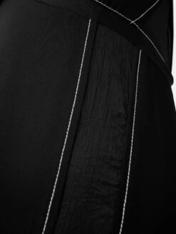 Contrast Stitch Viscose Dress | Black -Jigsaw Shop J47711 BK000 10