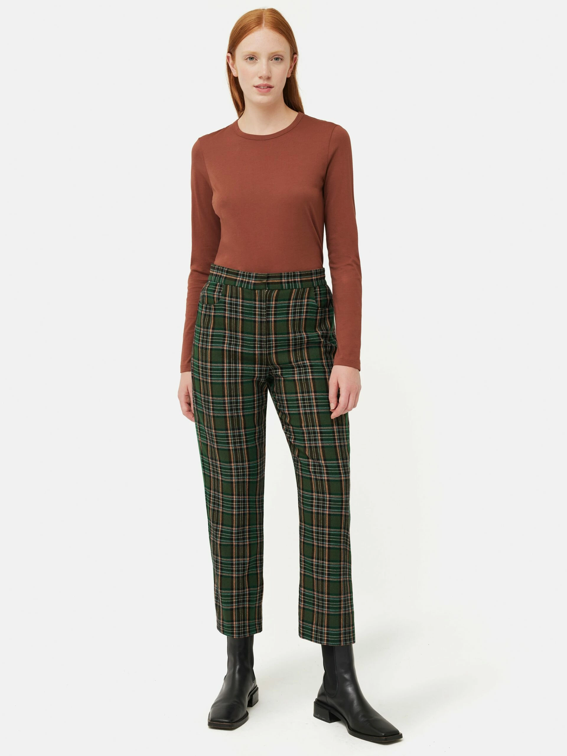 Nevis Tartan Check Trouser | Green 2 Nevis Tartan Check Trouser | Green - Image 2