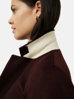 Relaxed Wool City Coat | Oxblood -Jigsaw Shop J47731 RE034 7