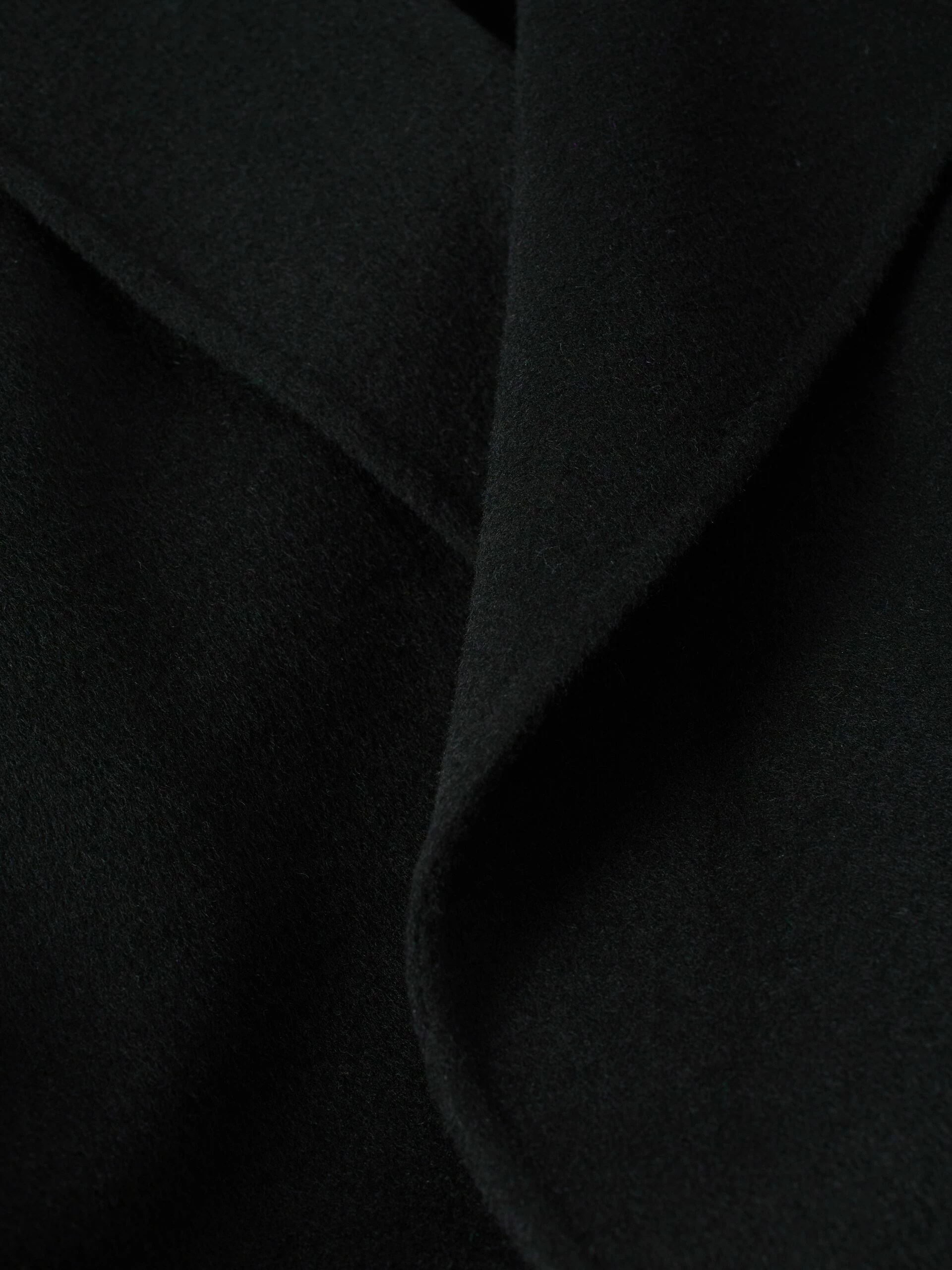 Long Double Faced Wrap Coat | Black 8 Long Double Faced Wrap Coat | Black - Image 8