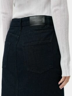Denim Pencil Midi Skirt | Indigo -Jigsaw Shop J47746 BL012 10