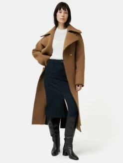 Denim Pencil Midi Skirt | Indigo -Jigsaw Shop J47746 BL012 9